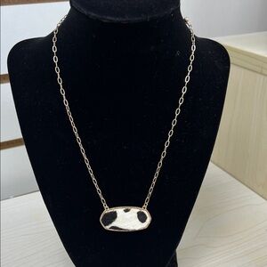 Genuine Cow Hide Pendant Necklace